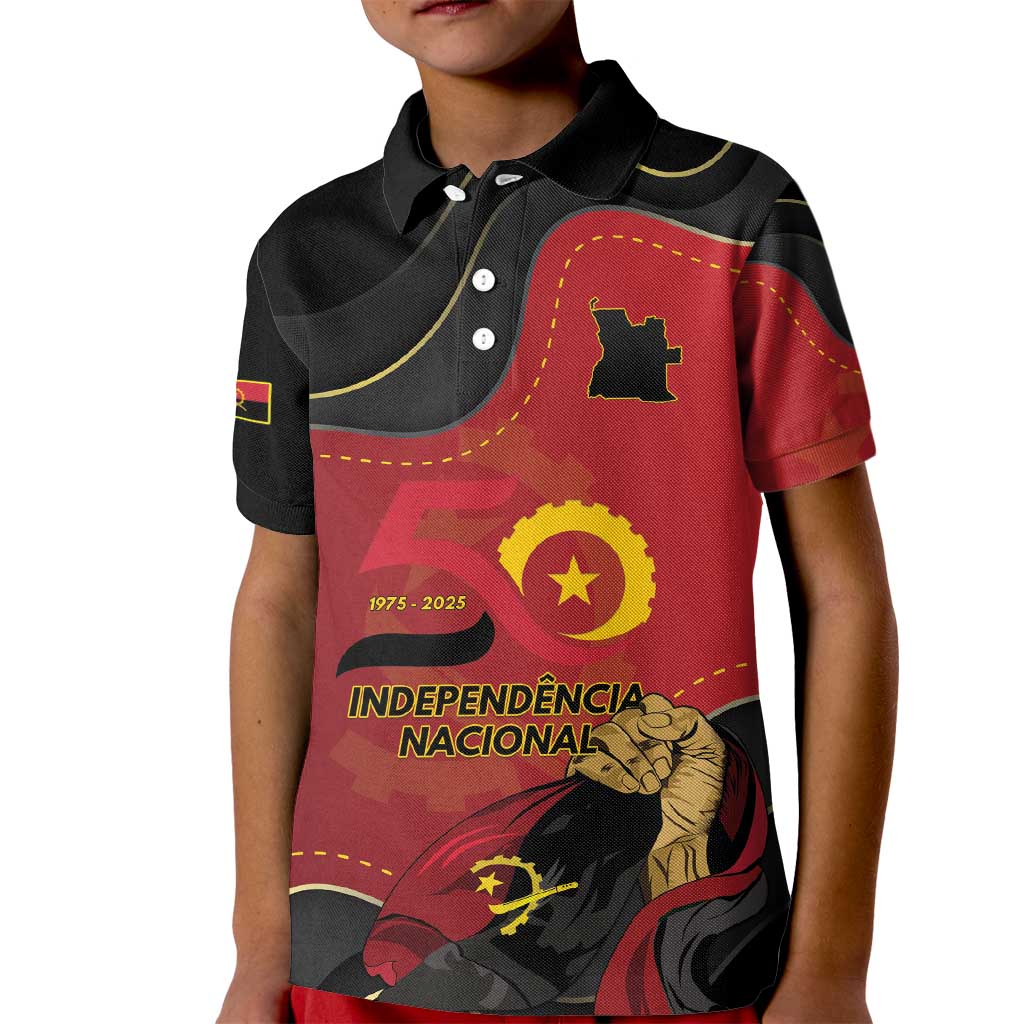 Personalized Angola Independence Day Kid Polo Shirt Virtue Is Stronger When United - Wonder Print Shop