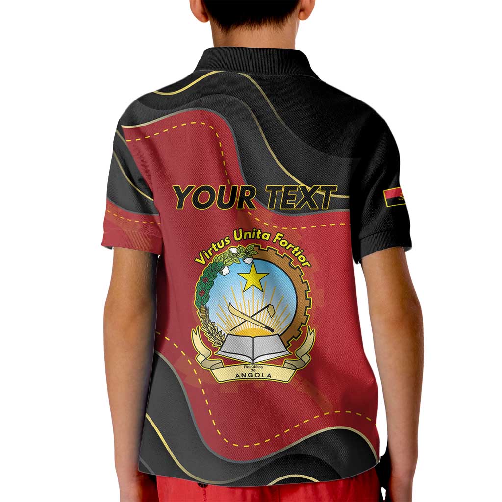 Personalized Angola Independence Day Kid Polo Shirt Virtue Is Stronger When United - Wonder Print Shop