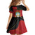 Personalized Angola Independence Day Kid Short Sleeve Dress Virtue Is Stronger When United - Wonder Print Shop