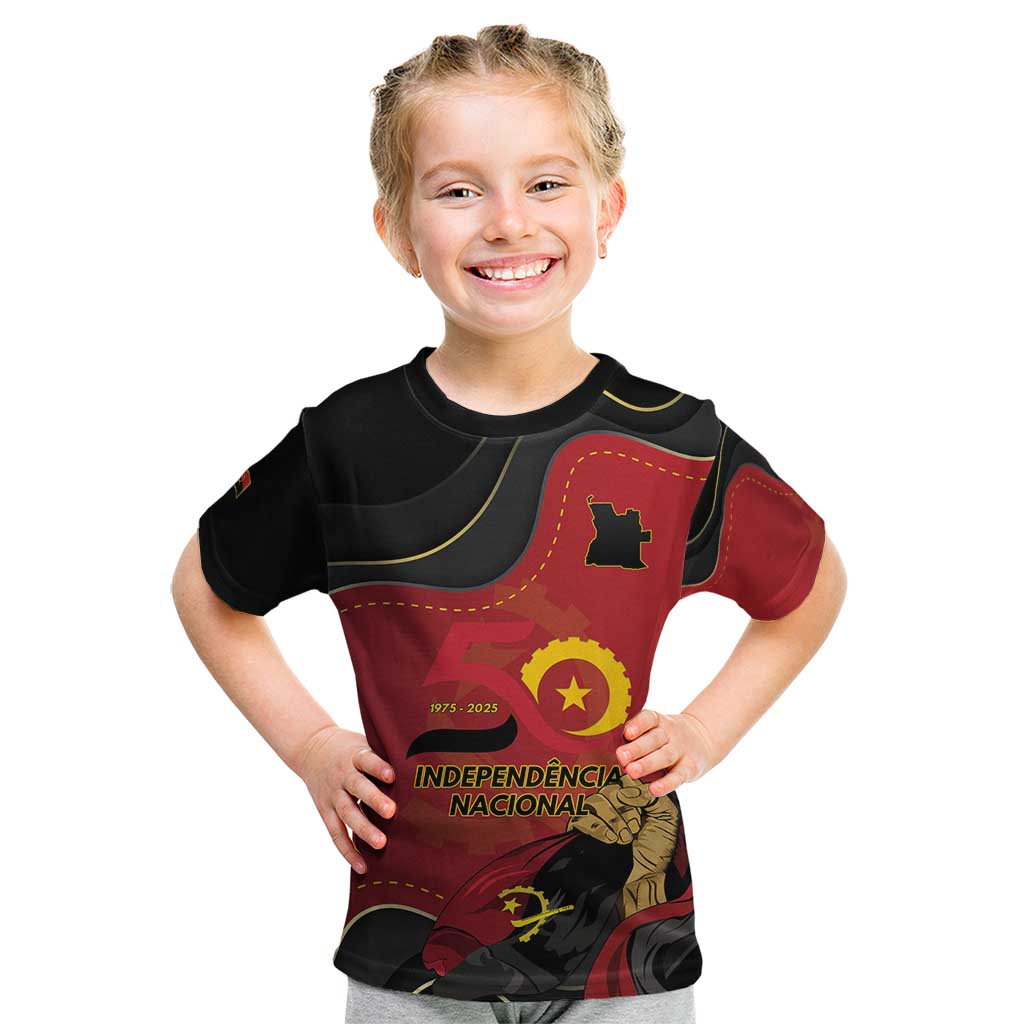 Personalized Angola Independence Day Kid T Shirt Virtue Is Stronger When United - Wonder Print Shop