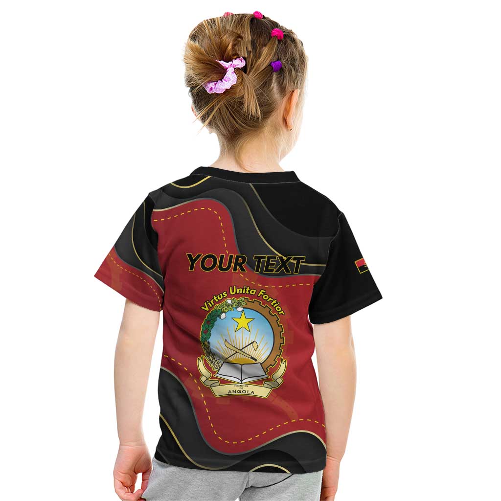 Personalized Angola Independence Day Kid T Shirt Virtue Is Stronger When United - Wonder Print Shop