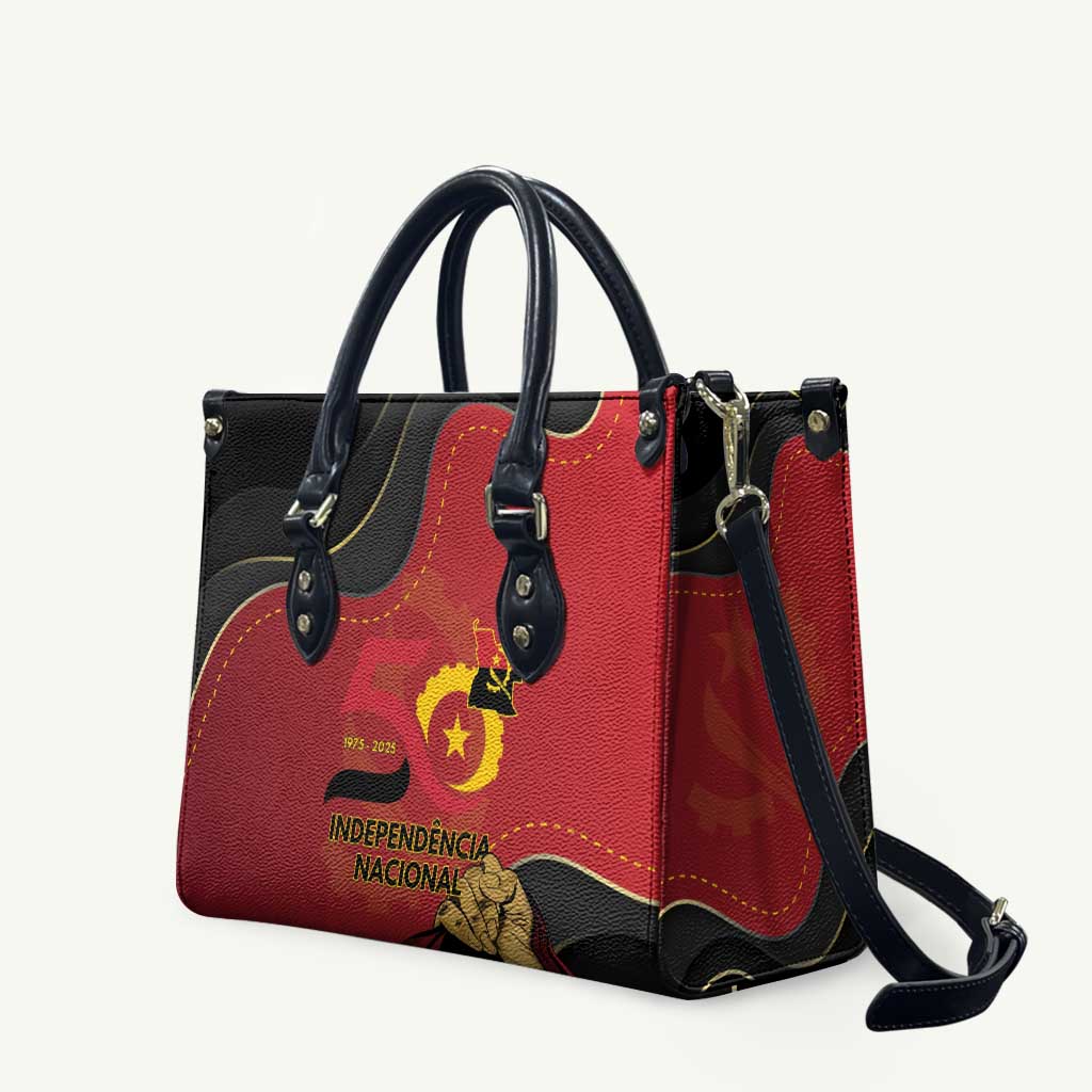 Angola Independence Day Leather Bag Virtue Is Stronger When United - Wonder Print Shop