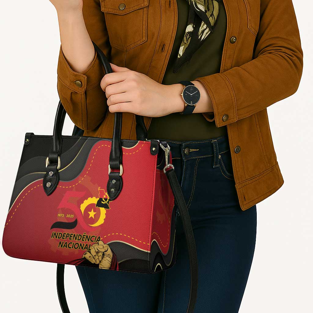 Angola Independence Day Leather Bag Virtue Is Stronger When United - Wonder Print Shop