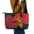 Angola Independence Day Leather Tote Bag Virtue Is Stronger When United - Wonder Print Shop