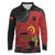 Personalized Angola Independence Day Long Sleeve Polo Shirt Virtue Is Stronger When United - Wonder Print Shop