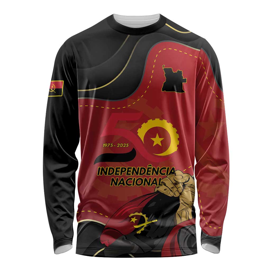 Personalized Angola Independence Day Long Sleeve Shirt Virtue Is Stronger When United - Wonder Print Shop