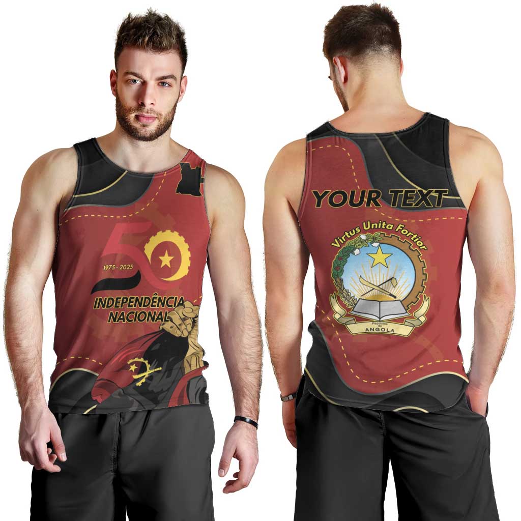 Personalized Angola Independence Day Men Tank Top Virtue Is Stronger When United - Wonder Print Shop