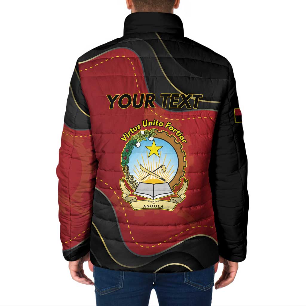 Personalized Angola Independence Day Padded Jacket Virtue Is Stronger When United - Wonder Print Shop