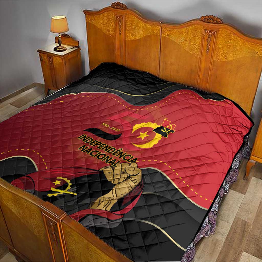 Angola Independence Day Quilt Virtue Is Stronger When United - Wonder Print Shop