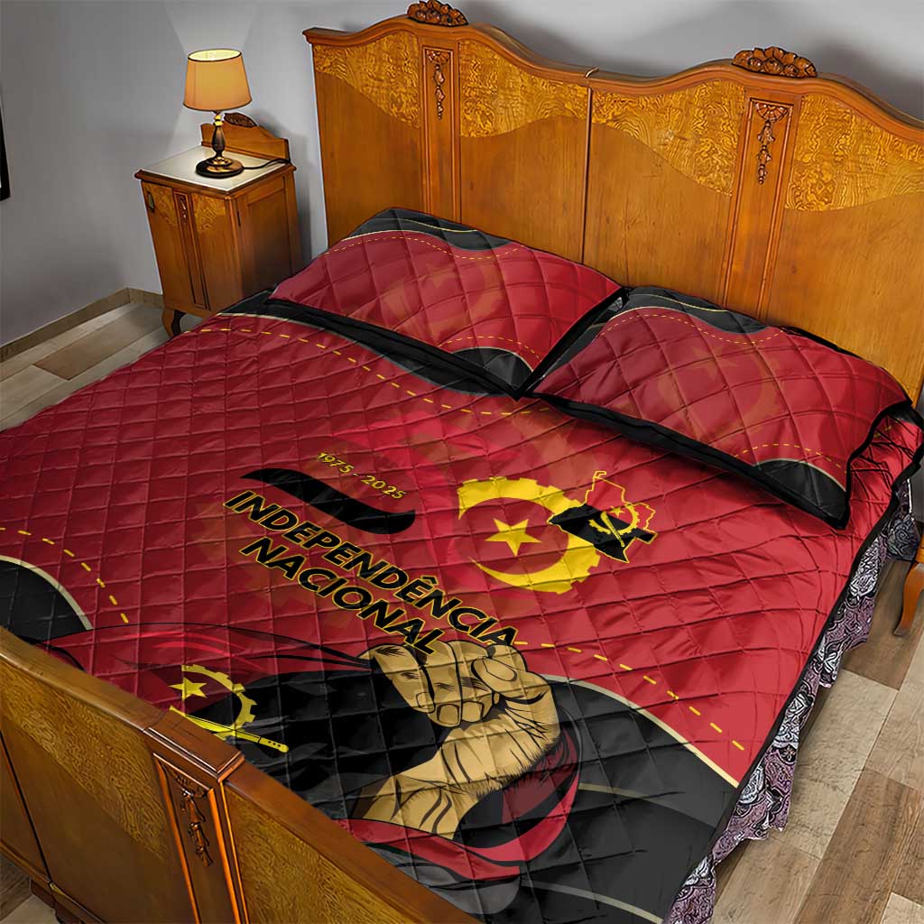 Angola Independence Day Quilt Bed Set Virtue Is Stronger When United - Wonder Print Shop