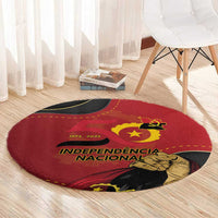 Angola Independence Day Round Carpet Virtue Is Stronger When United - Wonder Print Shop