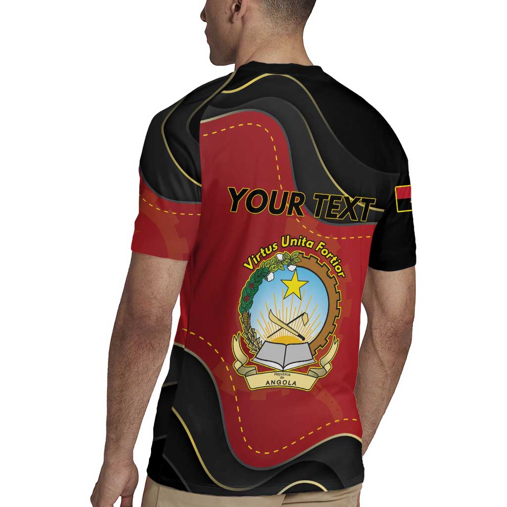 Personalized Angola Independence Day Rugby Jersey Virtue Is Stronger When United - Wonder Print Shop