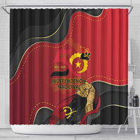 Angola Independence Day Shower Curtain Virtue Is Stronger When United - Wonder Print Shop