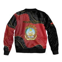 Personalized Angola Independence Day Sleeve Zip Bomber Jacket Virtue Is Stronger When United - Wonder Print Shop