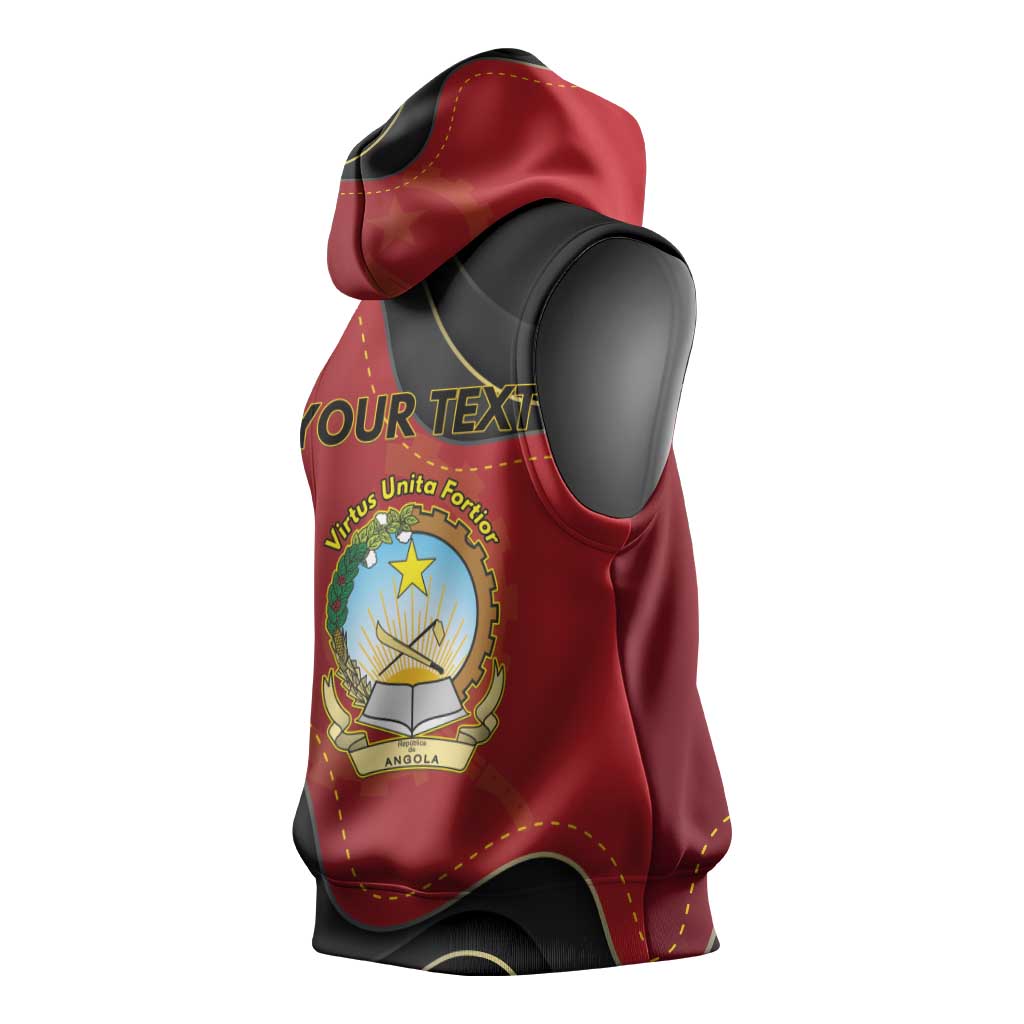 Personalized Angola Independence Day Sleeveless Hoodie Virtue Is Stronger When United - Wonder Print Shop