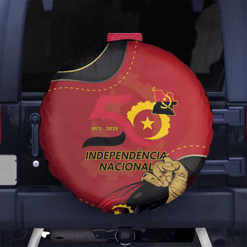 Angola Independence Day Spare Tire Cover Virtue Is Stronger When United - Wonder Print Shop