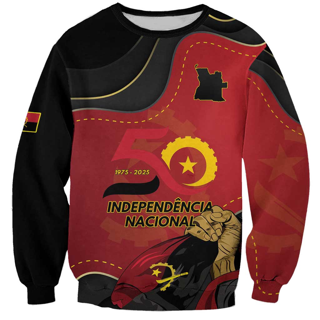 Personalized Angola Independence Day Sweatshirt Virtue Is Stronger When United - Wonder Print Shop