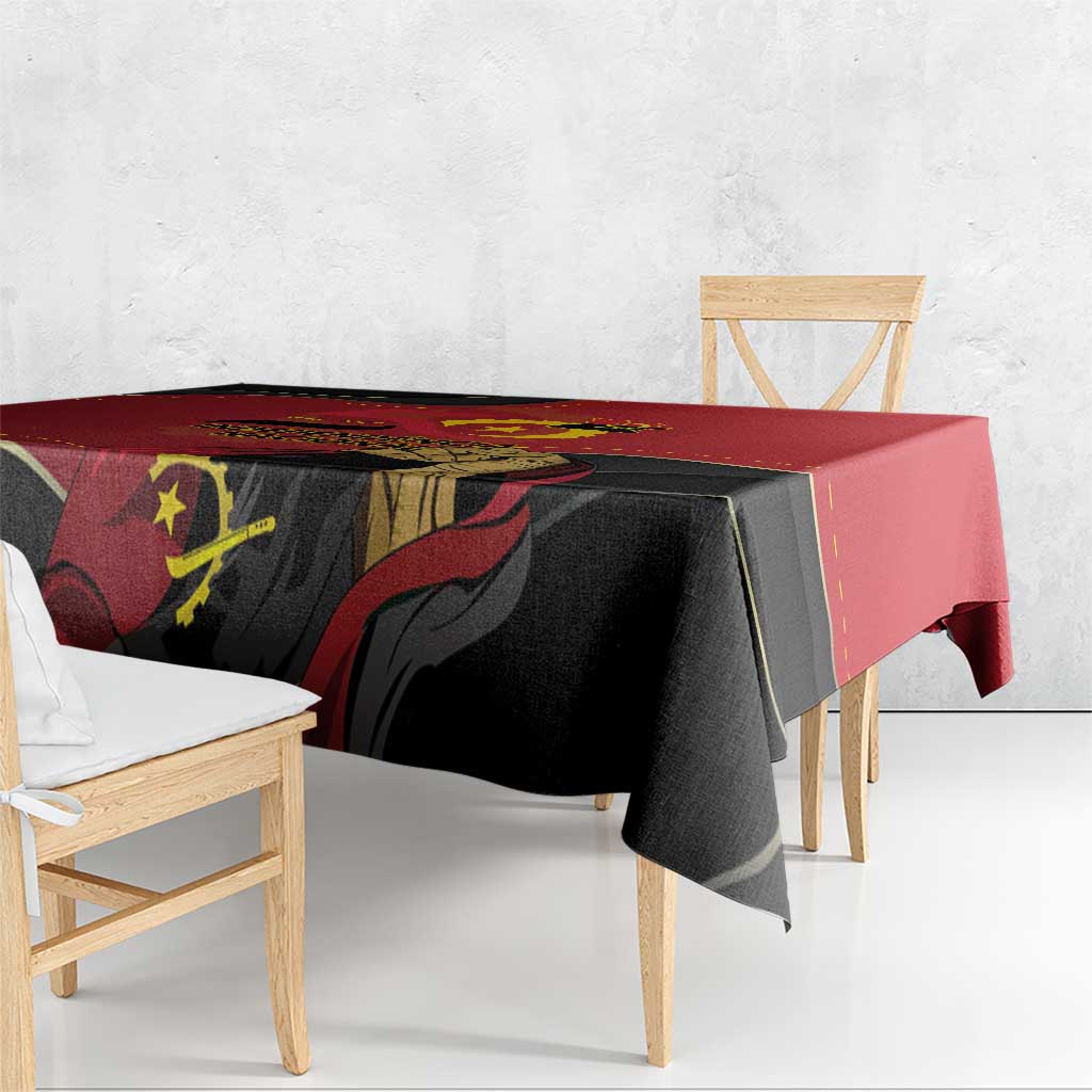 Angola Independence Day Tablecloth Virtue Is Stronger When United - Wonder Print Shop