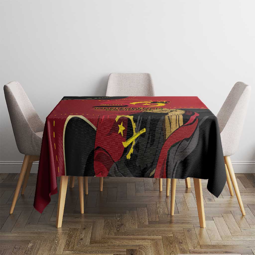 Angola Independence Day Tablecloth Virtue Is Stronger When United - Wonder Print Shop