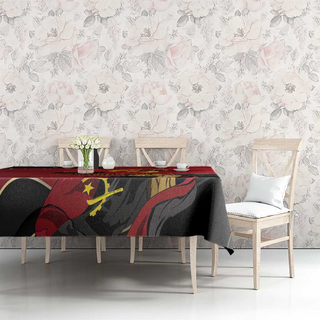 Angola Independence Day Tablecloth Virtue Is Stronger When United - Wonder Print Shop