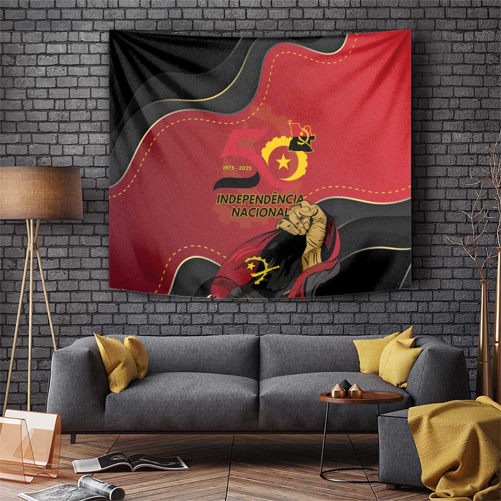 Angola Independence Day Tapestry Virtue Is Stronger When United - Wonder Print Shop