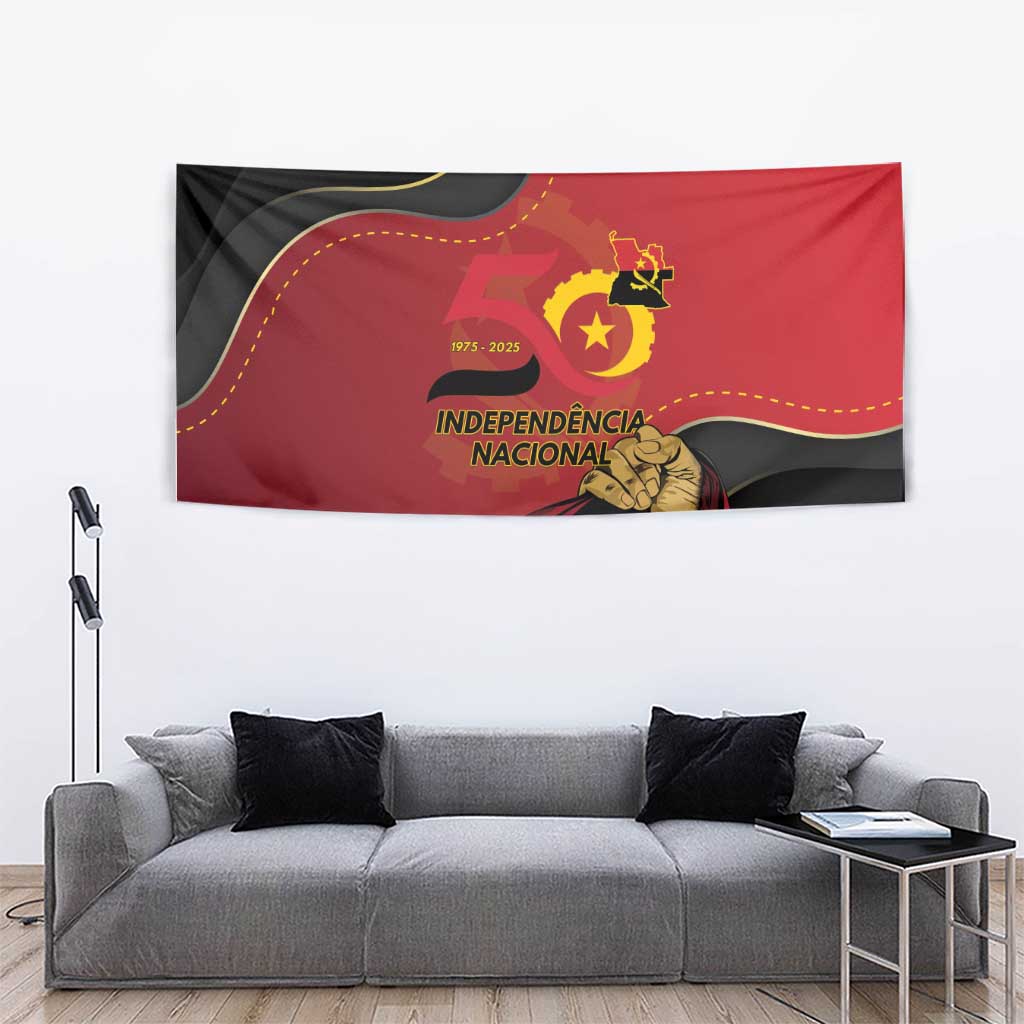 Angola Independence Day Tapestry Virtue Is Stronger When United - Wonder Print Shop