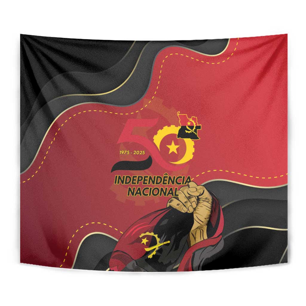 Angola Independence Day Tapestry Virtue Is Stronger When United - Wonder Print Shop