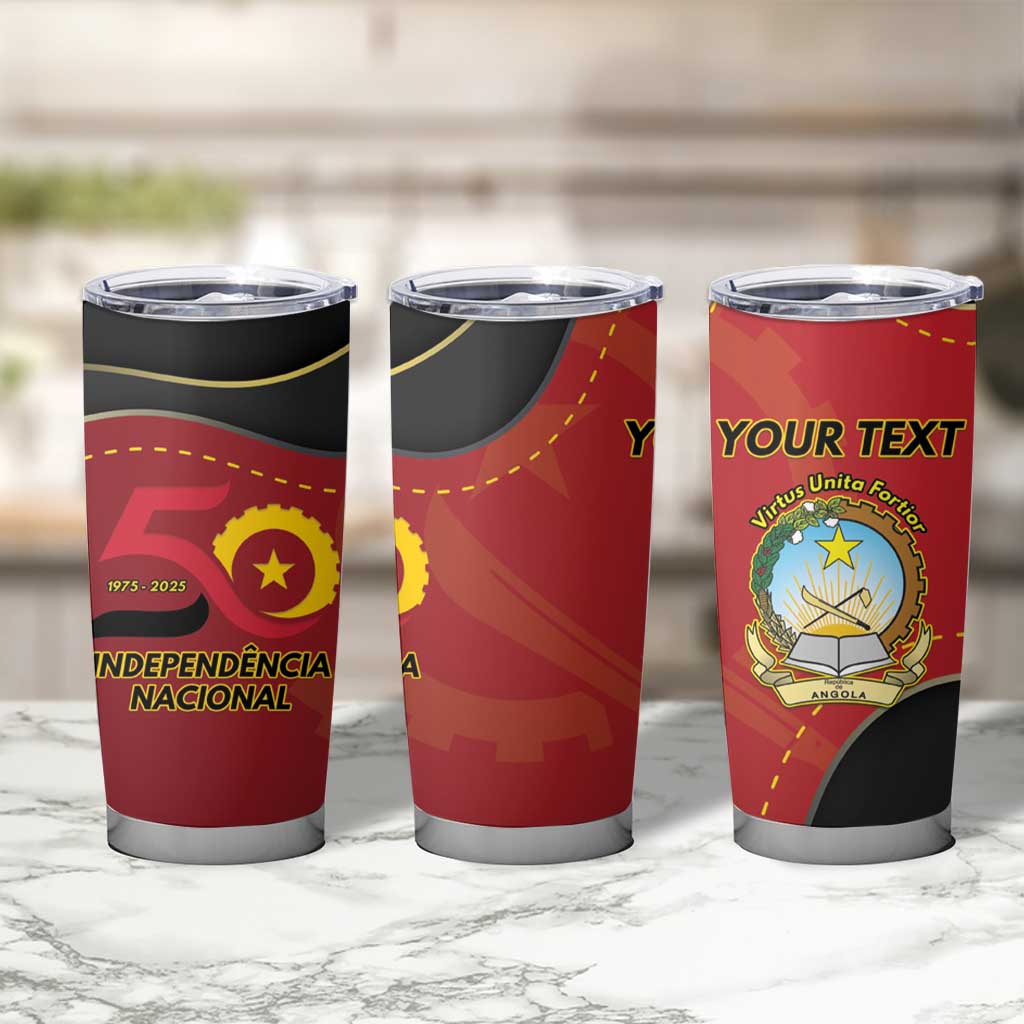 Personalized Angola Independence Day Tumbler Cup Virtue Is Stronger When United - Wonder Print Shop