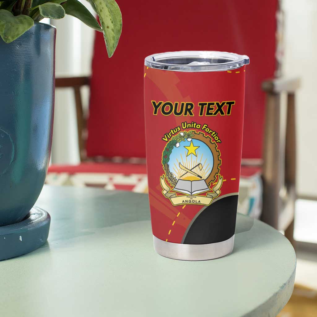 Personalized Angola Independence Day Tumbler Cup Virtue Is Stronger When United - Wonder Print Shop