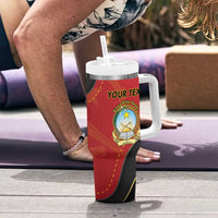 Personalized Angola Independence Day Tumbler With Handle Virtue Is Stronger When United - Wonder Print Shop