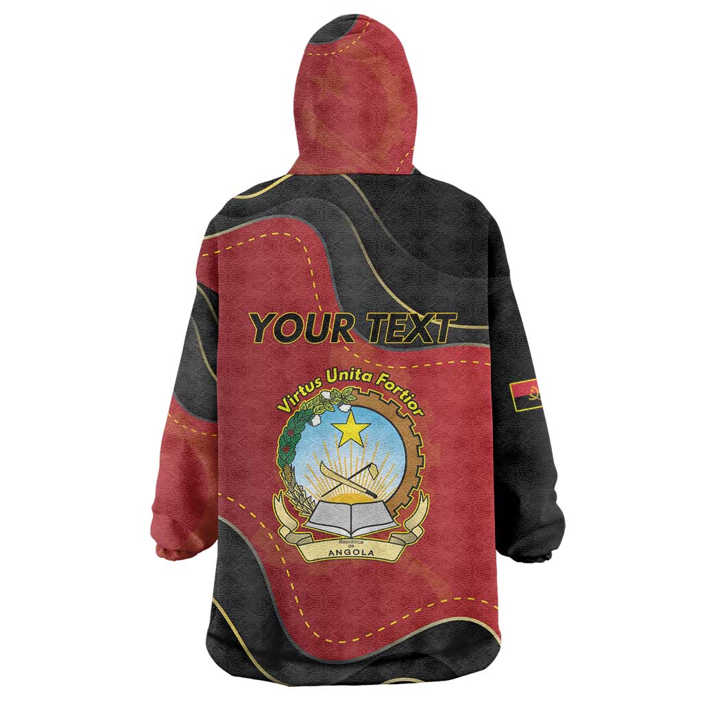 Personalized Angola Independence Day Wearable Blanket Hoodie Virtue Is Stronger When United - Wonder Print Shop