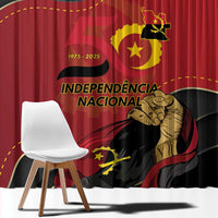 Angola Independence Day Window Curtain Virtue Is Stronger When United - Wonder Print Shop