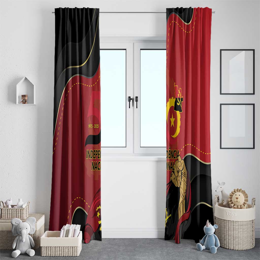 Angola Independence Day Window Curtain Virtue Is Stronger When United - Wonder Print Shop