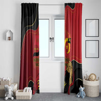 Angola Independence Day Window Curtain Virtue Is Stronger When United - Wonder Print Shop
