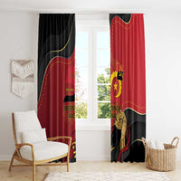 Angola Independence Day Window Curtain Virtue Is Stronger When United - Wonder Print Shop
