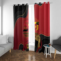 Angola Independence Day Window Curtain Virtue Is Stronger When United - Wonder Print Shop