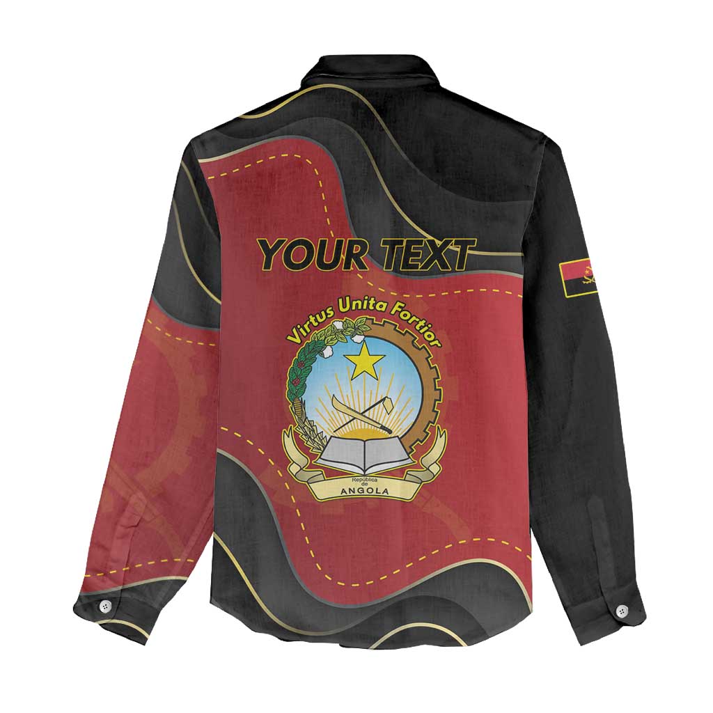 Personalized Angola Independence Day Women Casual Shirt Virtue Is Stronger When United - Wonder Print Shop