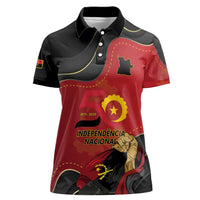 Personalized Angola Independence Day Women Polo Shirt Virtue Is Stronger When United - Wonder Print Shop