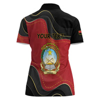 Personalized Angola Independence Day Women Polo Shirt Virtue Is Stronger When United - Wonder Print Shop