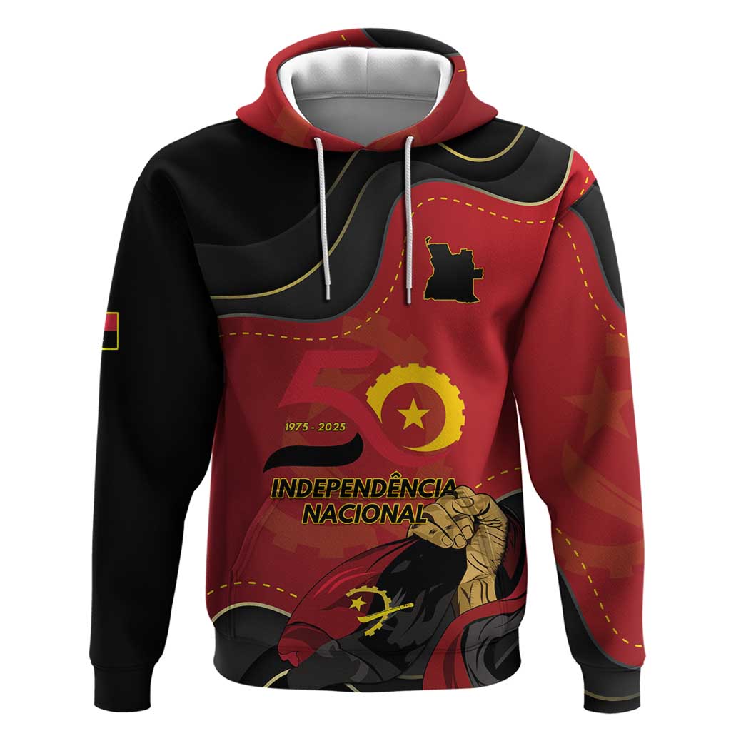 Personalized Angola Independence Day Zip Hoodie Virtue Is Stronger When United - Wonder Print Shop