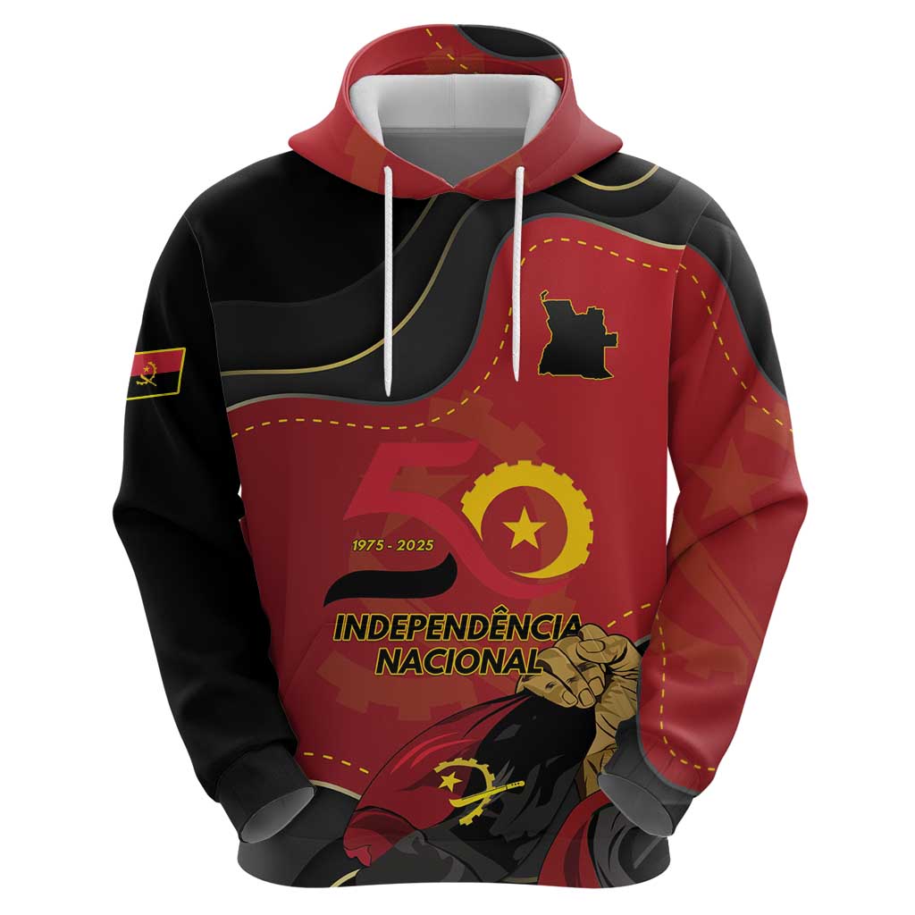 Personalized Angola Independence Day Zip Hoodie Virtue Is Stronger When United - Wonder Print Shop