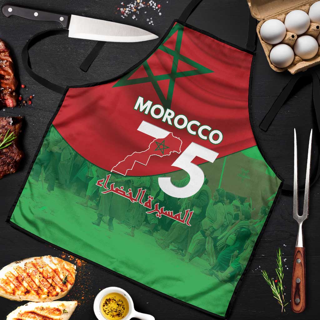 Morocco Green March Day Apron One People - One Nation - Wonder Print Shop