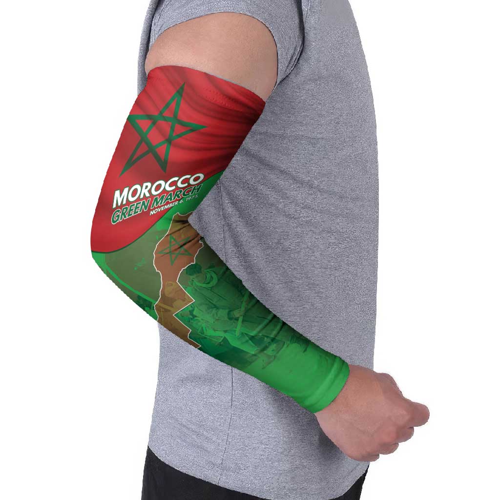 Morocco Green March Day Arm Sleeves One People - One Nation - Wonder Print Shop