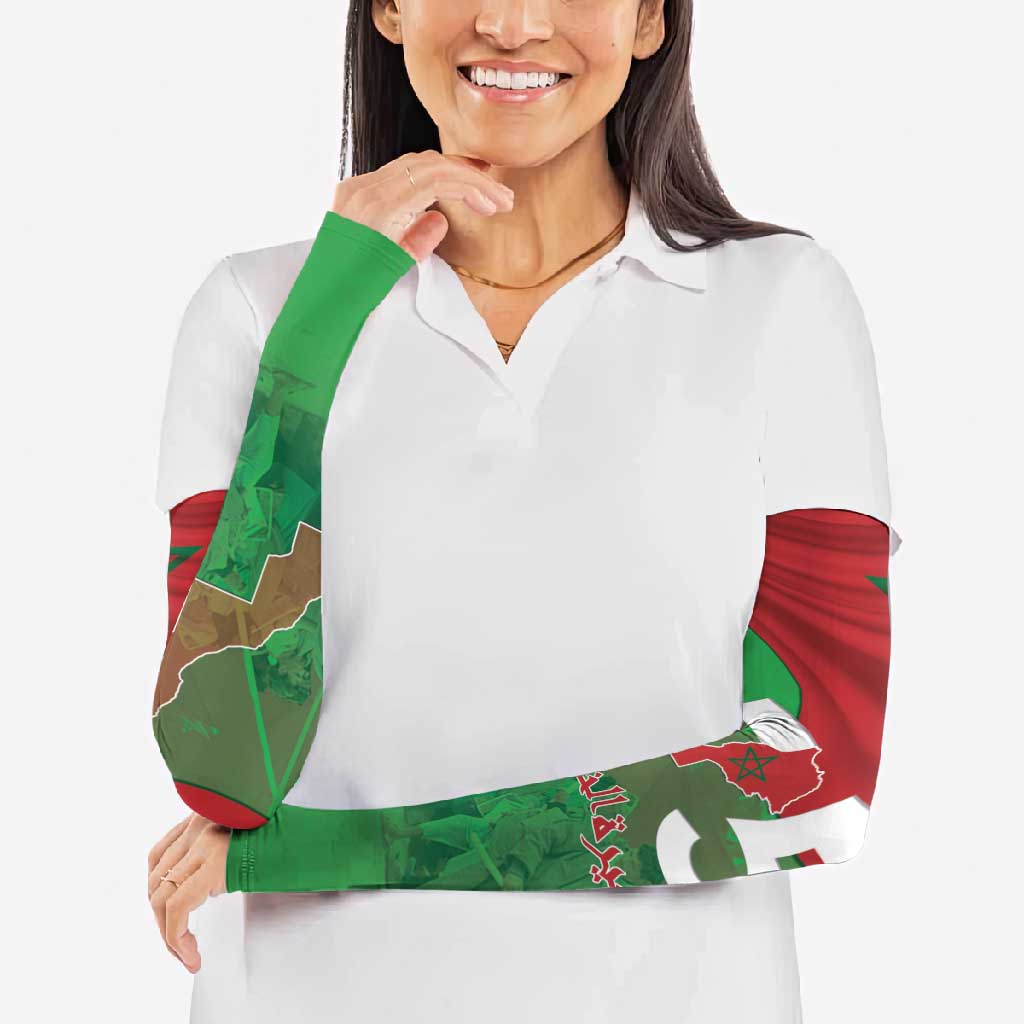 Morocco Green March Day Arm Sleeves One People - One Nation - Wonder Print Shop