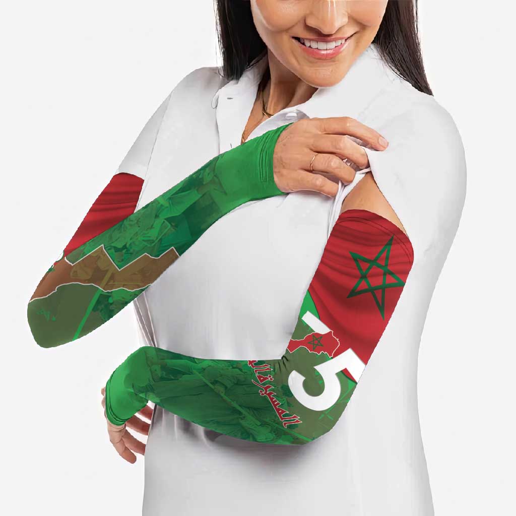 Morocco Green March Day Arm Sleeves One People - One Nation - Wonder Print Shop