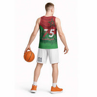 Morocco Green March Day Basketball Jersey One People - One Nation - Wonder Print Shop