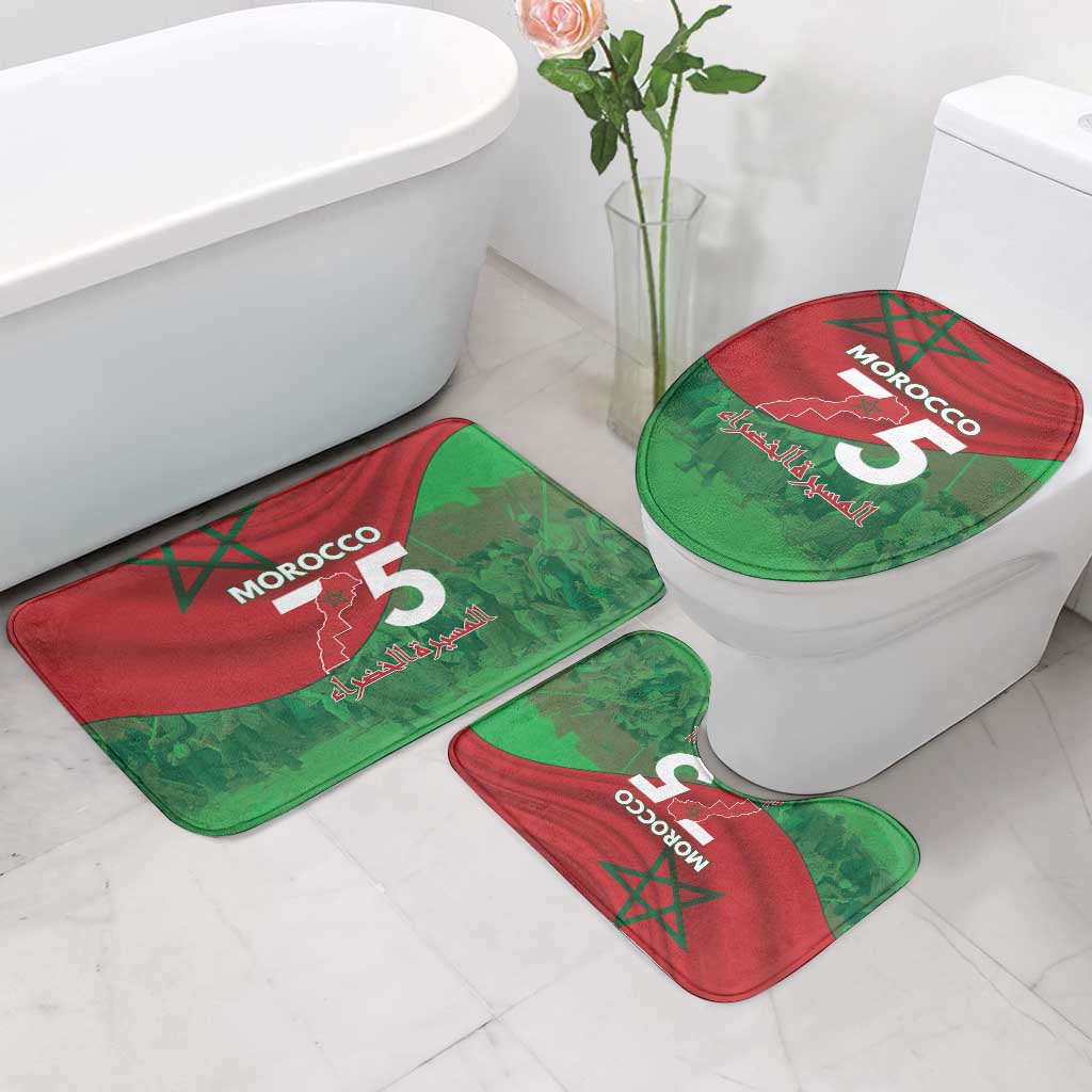 Morocco Green March Day Bathroom Set One People - One Nation - Wonder Print Shop