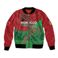 Morocco Green March Day Bomber Jacket One People - One Nation - Wonder Print Shop