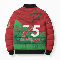 Morocco Green March Day Bomber Puffer Jacket One People - One Nation - Wonder Print Shop