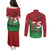 Morocco Green March Day Couples Matching Puletasi and Long Sleeve Button Shirt One People - One Nation - Wonder Print Shop